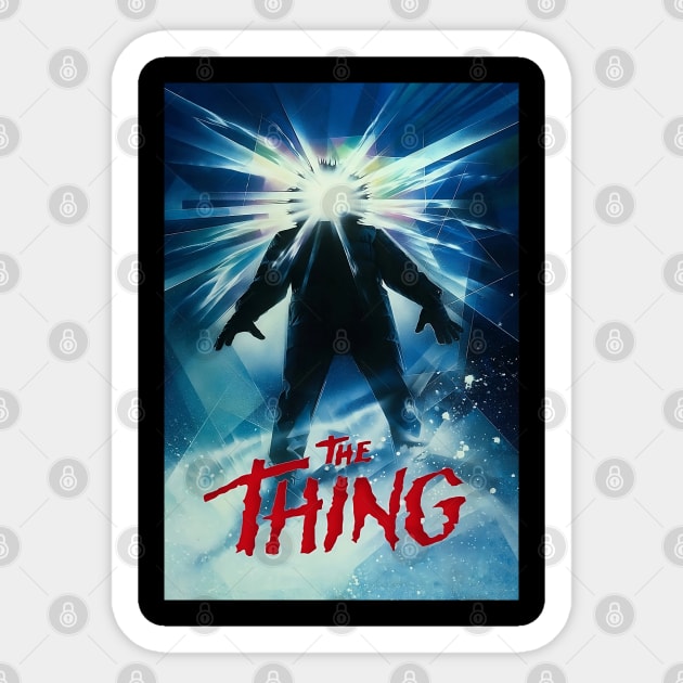 The Thing Movie Poster Sticker by HipHopTees